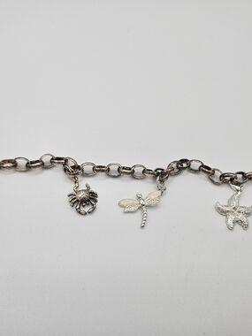 Thomas Sabo Silver Charm Bracelet with Crab, Dragonfly and Starfish